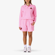 Pink Cherry Polo Shorts Set