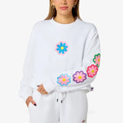 White Flower Sweater