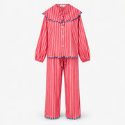 Berry Stripe Pants Set
