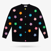 Black Flowers Cardigan