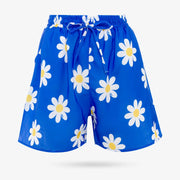 Blue Daisy Shorts Set