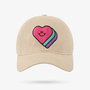 Cream Hearts Hat (One-Size)