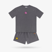 Grey Puff Shorts Set