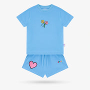 Kids Blue Flowers Set