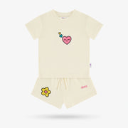 Kids Cream Hearts Set