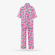 Pink Flower Pants Set