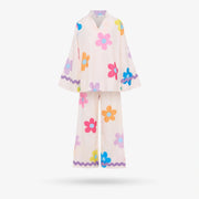 Summer Flower Pants Set