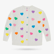 White Hearts Cardigan