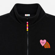 Black Heart Polar Fleece Jacket