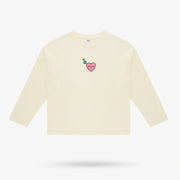 Cream Hearts Pants Set