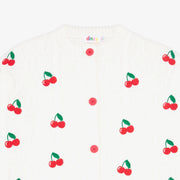 White Cherry Cardigan