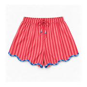 Berry Stripe Shorts Set