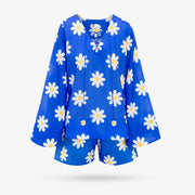 Blue Daisy Shorts Set