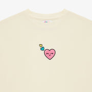 Cream Hearts Pants Set
