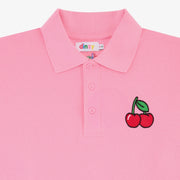 Pink Cherry Polo Shorts Set