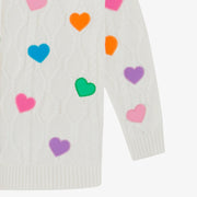 White Hearts Cardigan