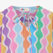 Kids Rainbow Waves Dress